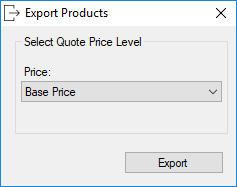 exporting product data